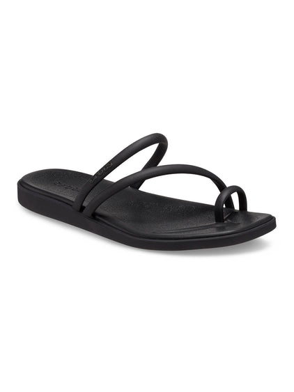 Sandalia Mujer Miami Toe Loop Negro Crocs