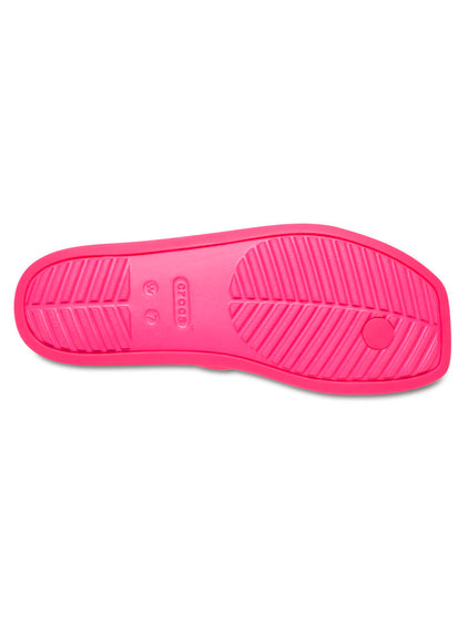 Sandalia Mujer Miami Toe Loop Rosa Crocs