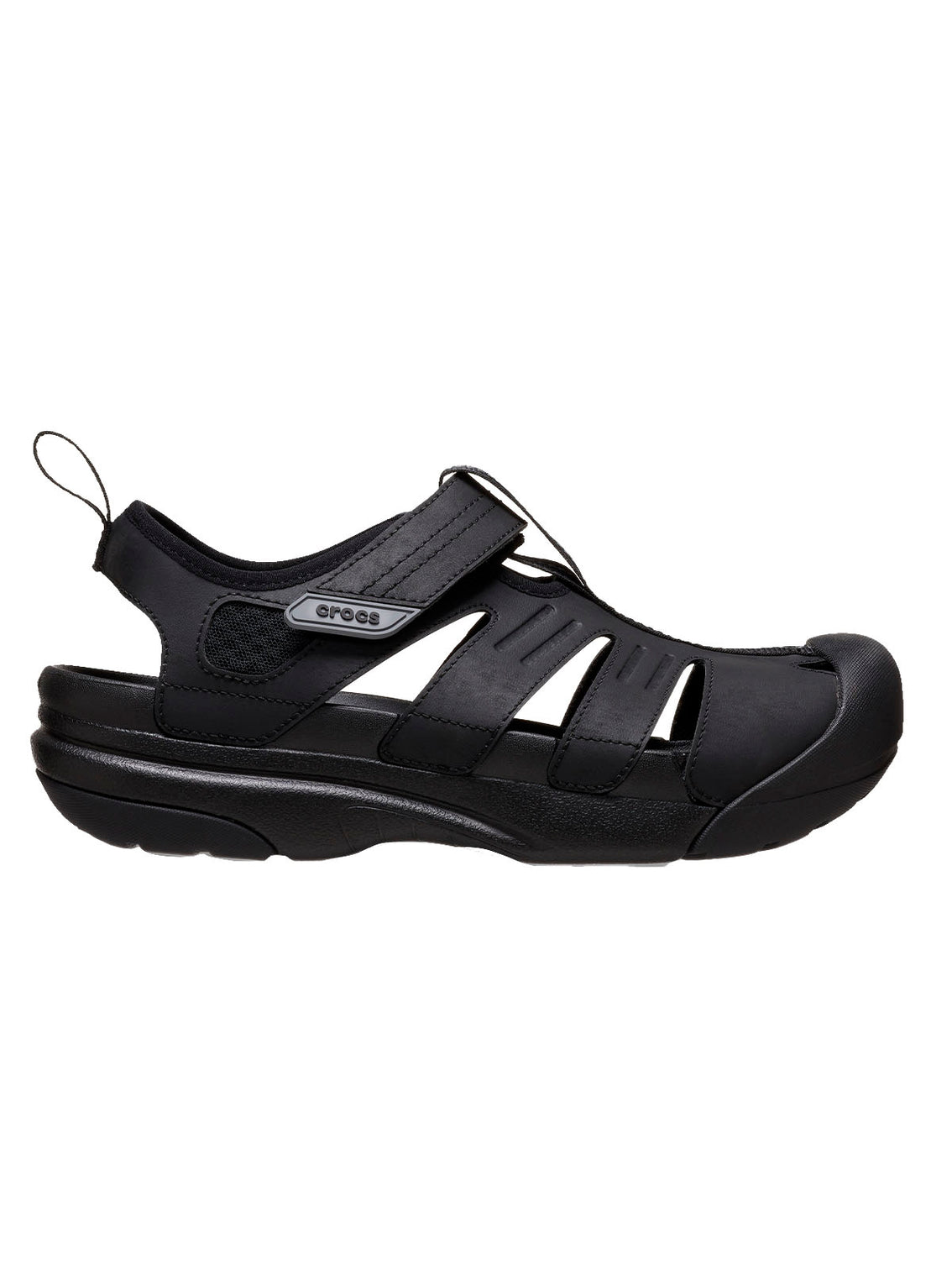 Sandalia Hombre Yukon Fisherman Negro Crocs