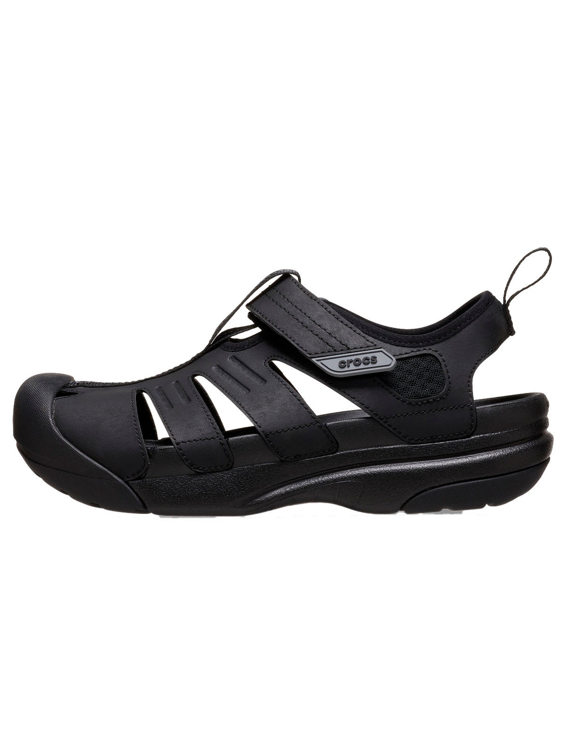 Sandalia Hombre Yukon Fisherman Negro Crocs