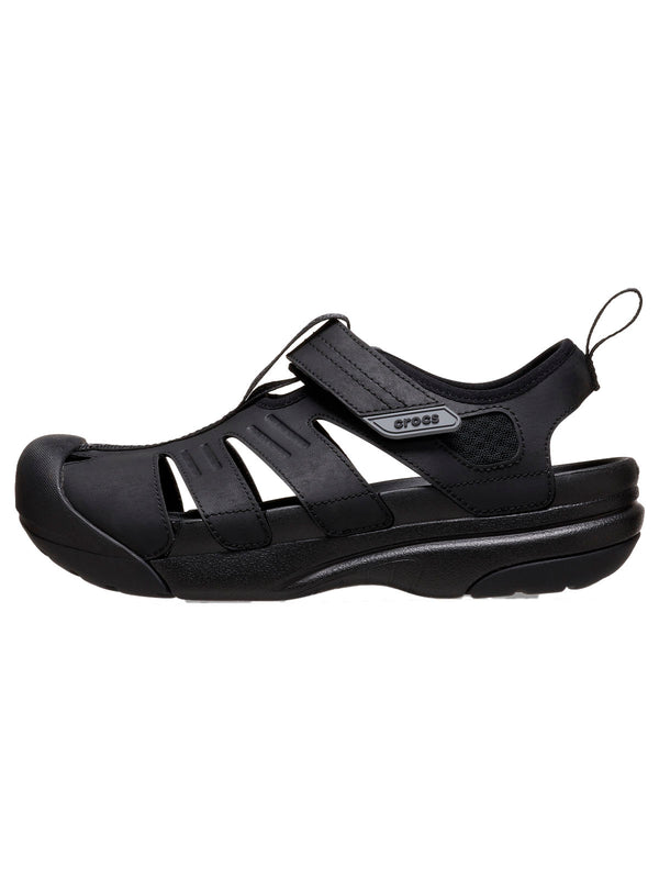 Sandalia Hombre Yukon Fisherman Negro Crocs