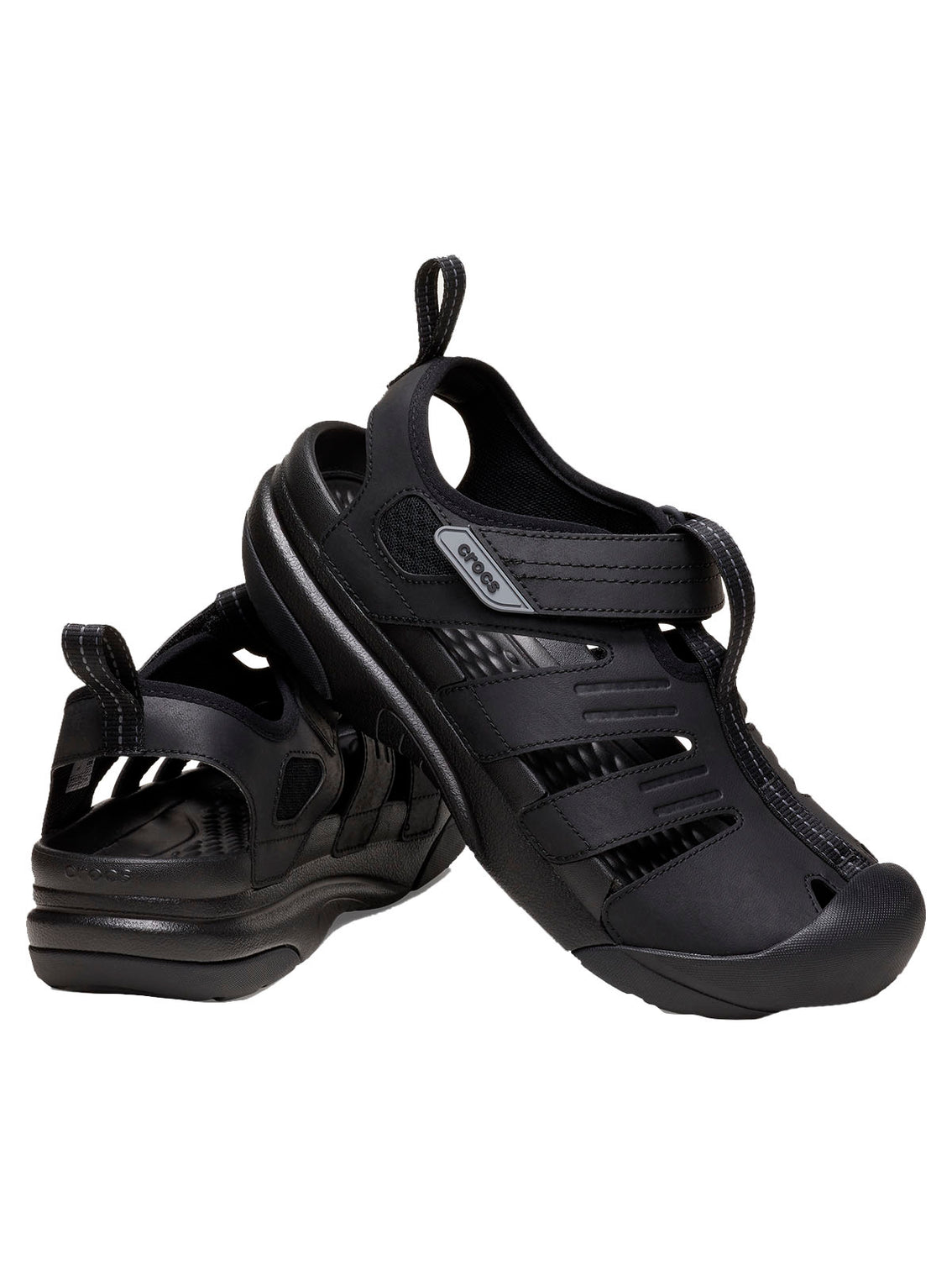 Sandalia Hombre Yukon Fisherman Negro Crocs