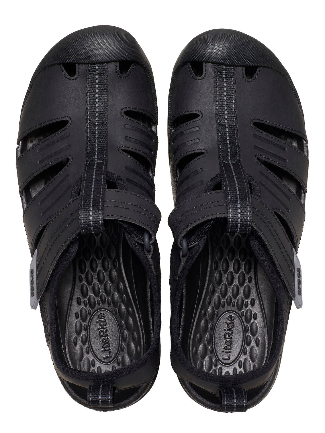 Sandalia Hombre Yukon Fisherman Negro Crocs