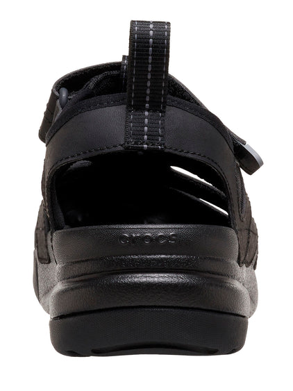 Sandalia Hombre Yukon Fisherman Negro Crocs
