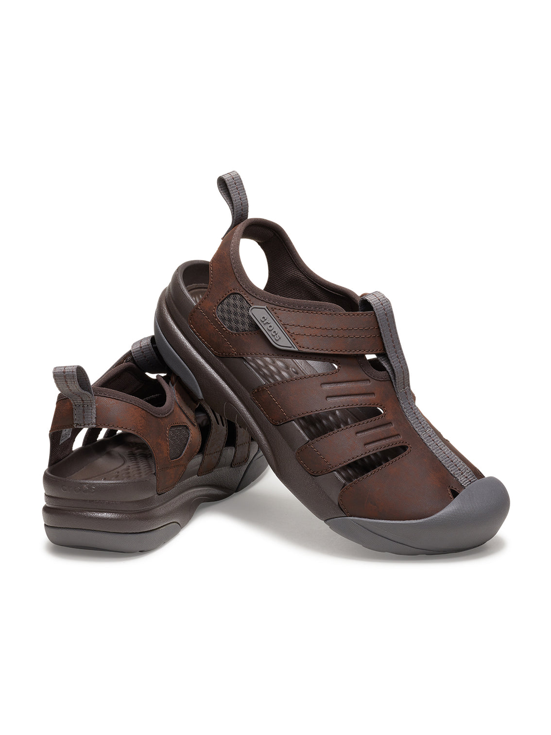 Sandalia Hombre Yukon Fisherman Café Crocs