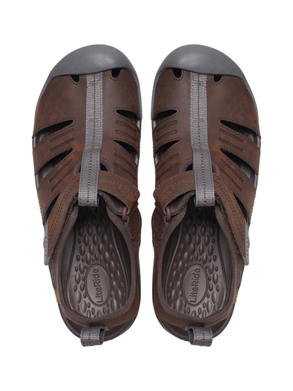 Sandalia Hombre Yukon Fisherman Café Crocs