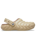 Zueco Unisex Classic Lined Overpuff Clog Beige Crocs