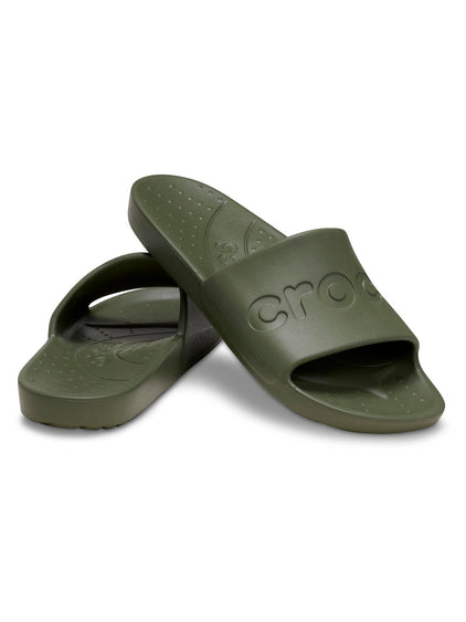 Sandalia Unisex Crocs Slide Verde Crocs
