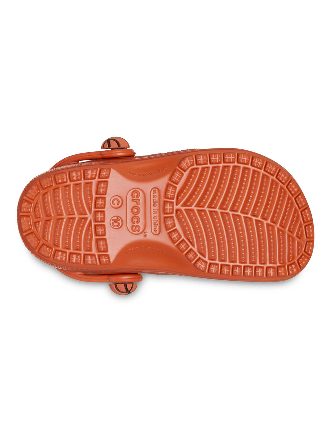 Zueco Niños Grandes Classic Clog Naranja Oscuro Crocs
