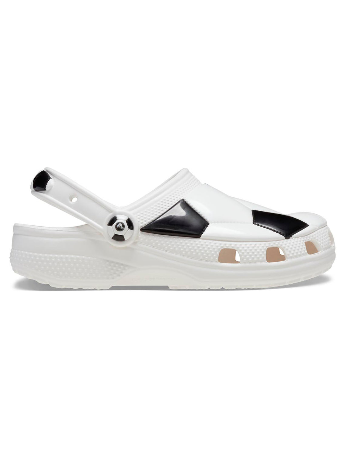 Zueco Niños Grandes Classic Clog Fútbol Blanco Crocs