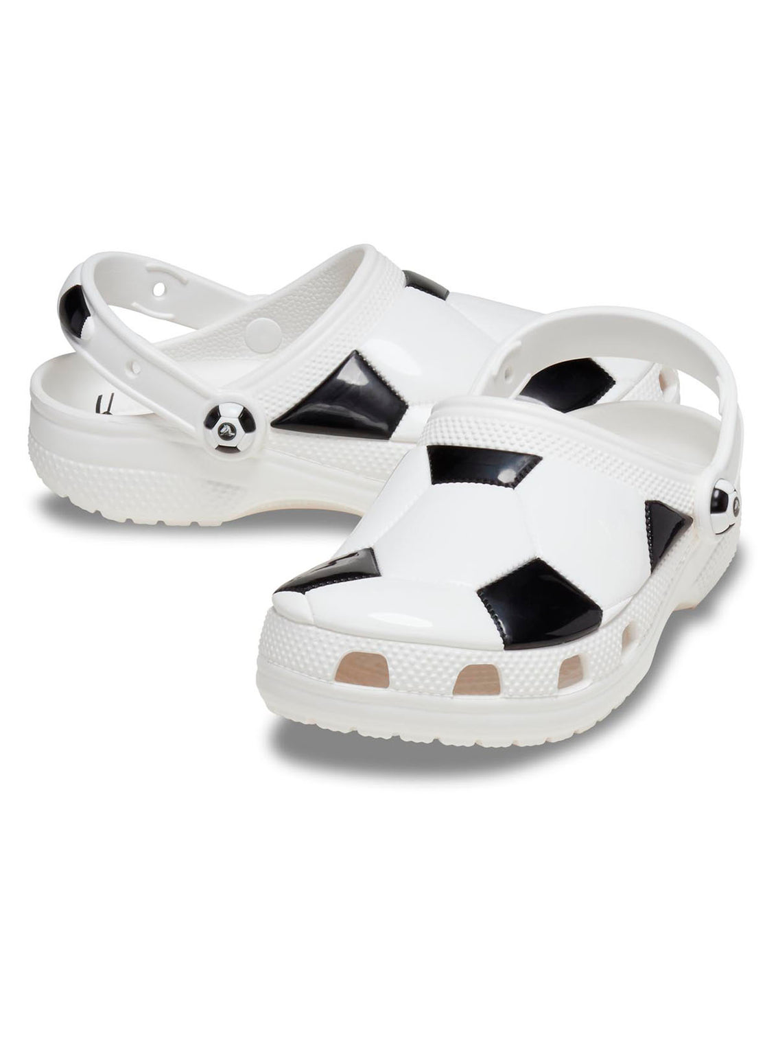Zueco Niños Grandes Classic Clog Fútbol Blanco Crocs