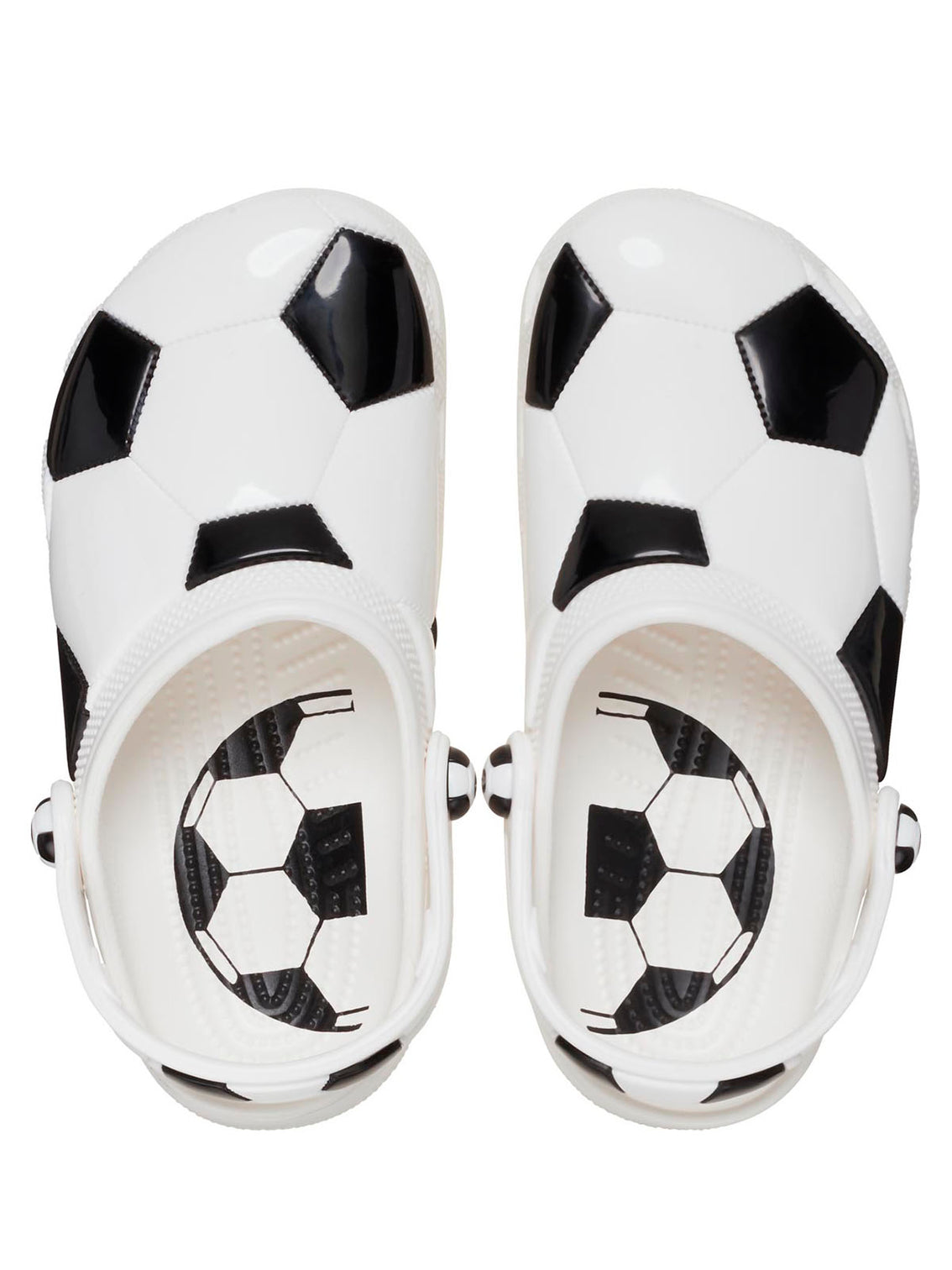 Zueco Niños Grandes Classic Clog Fútbol Blanco Crocs