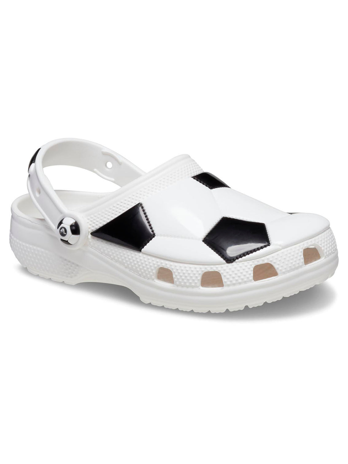 Zueco Niños Grandes Classic Clog Fútbol Blanco Crocs