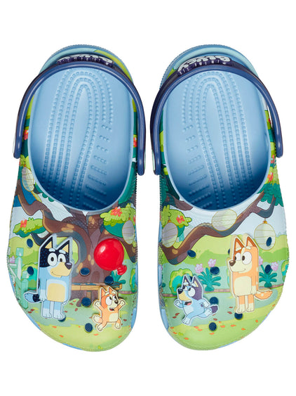 Zueco Bluey Classic Clog K Celeste Crocs