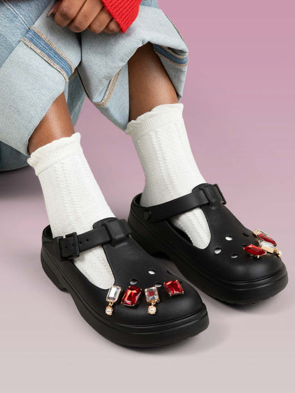 Zueco Mary Jane Unisex Classic Negro Crocs