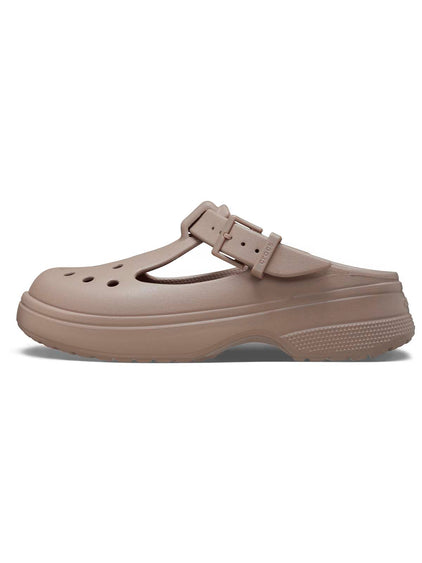 Zueco Mujer Plataforma Classic Mary Jane Café Crocs