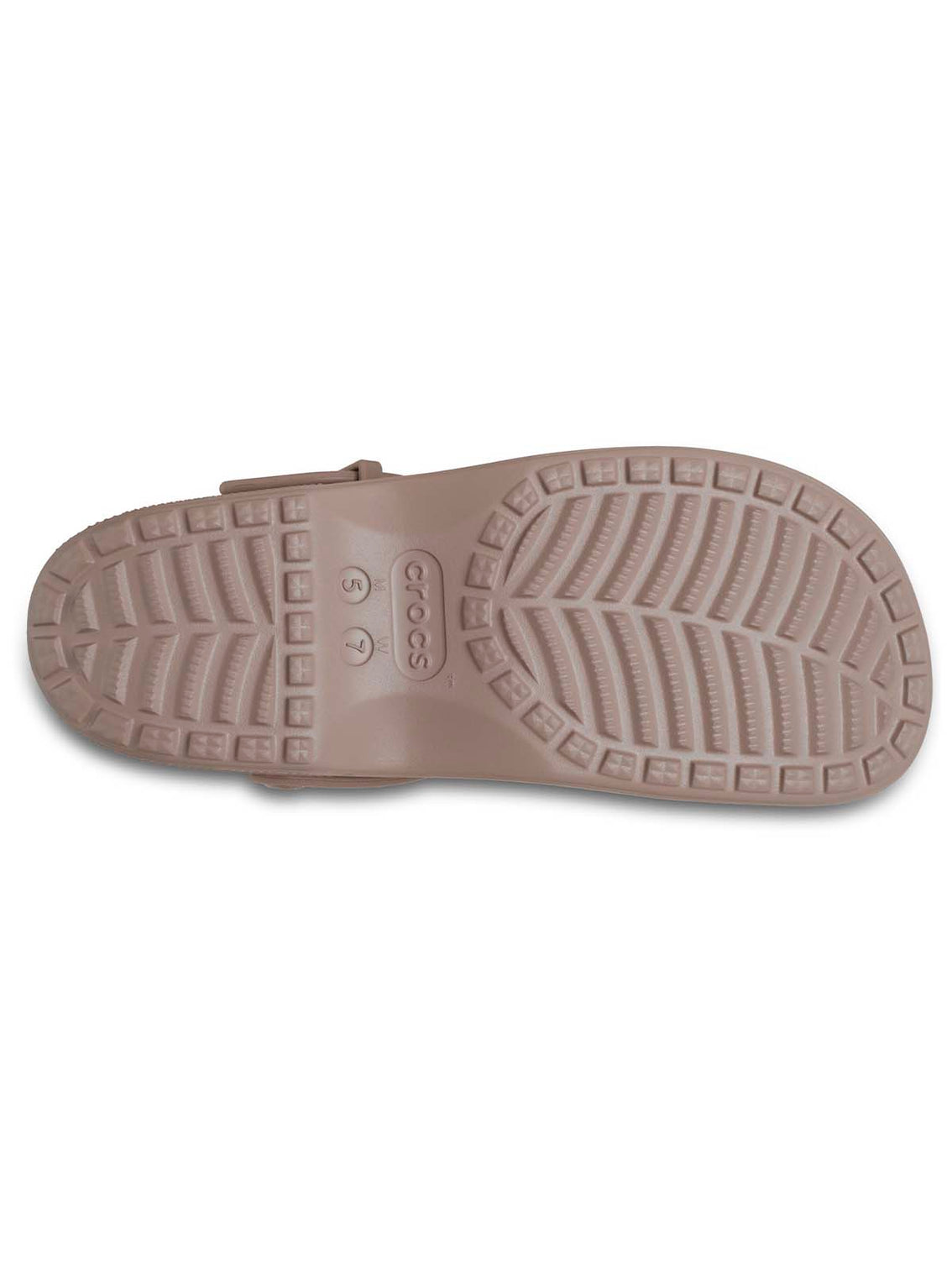 Zueco Mujer Plataforma Classic Mary Jane Café Crocs