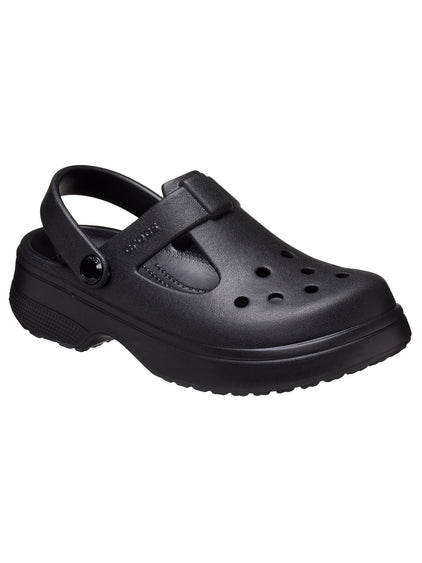 Zueco Mary Jane Niños Grandes Classic Negro Crocs
