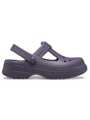 Zueco Mary Jane Niños Grandes Classic Morado Crocs