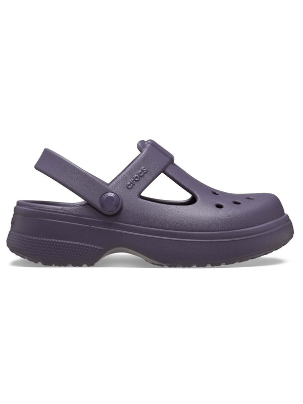 Zueco Mary Jane Niños Grandes Classic Morado Crocs