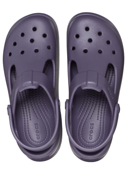 Zueco Mary Jane Niños Grandes Classic Morado Crocs