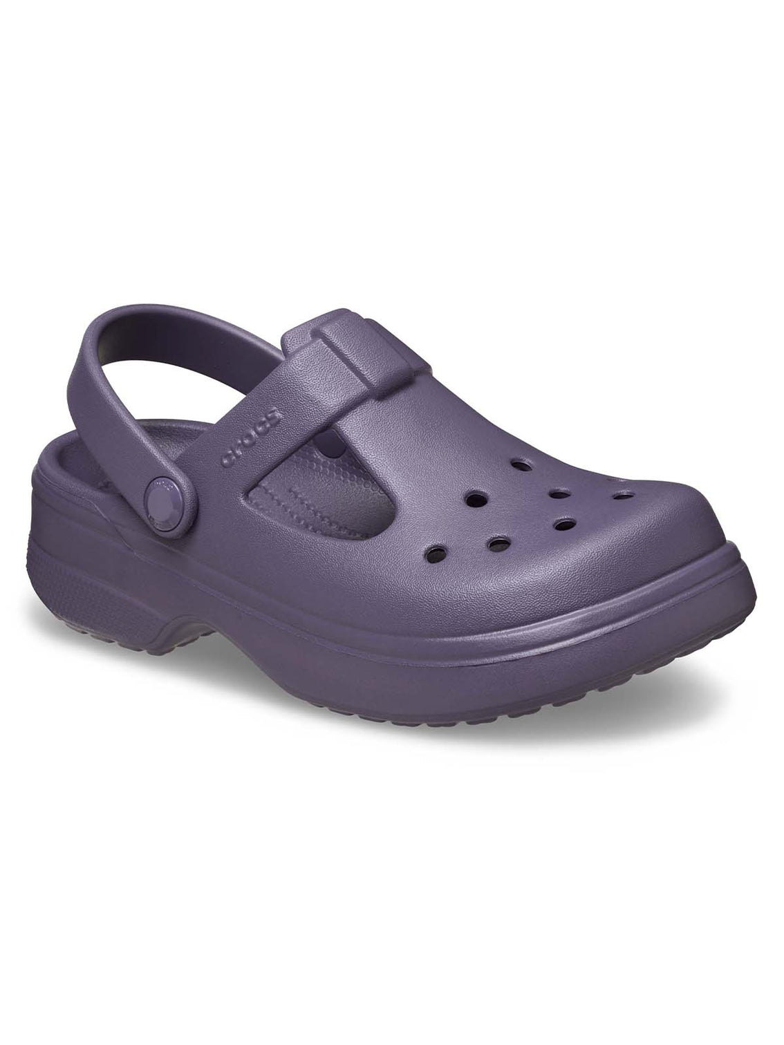 Zueco Mary Jane Niños Grandes Classic Morado Crocs