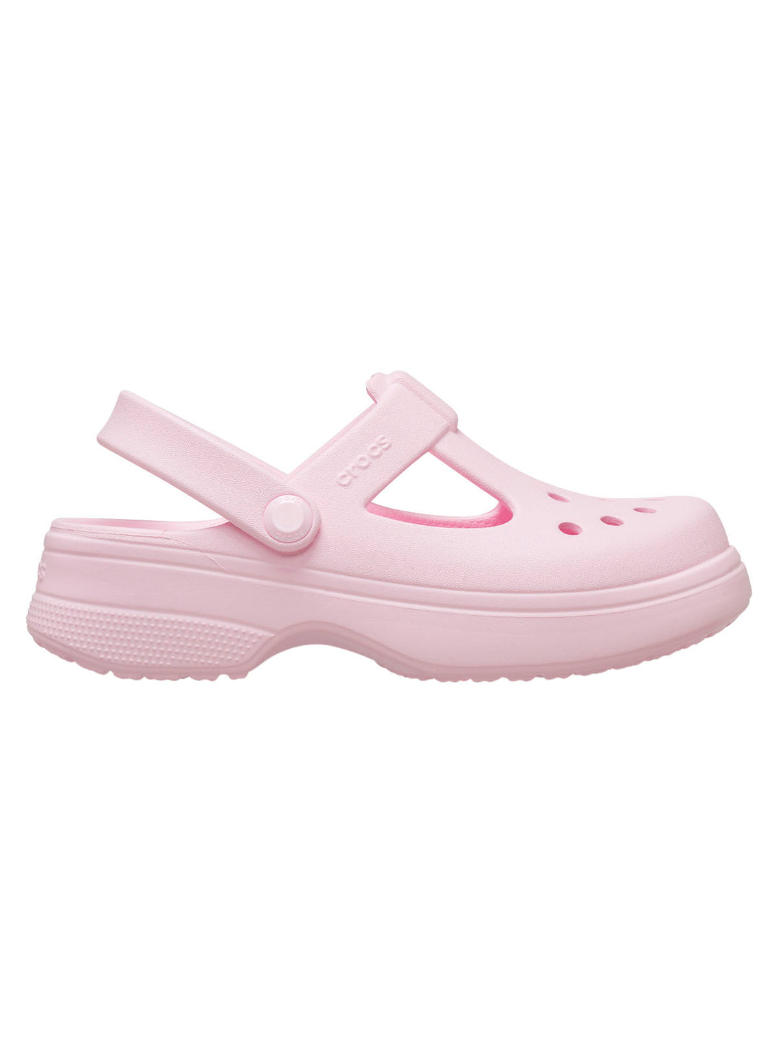Zueco Mary Jane Niños Grandes Classic Rosa Crocs