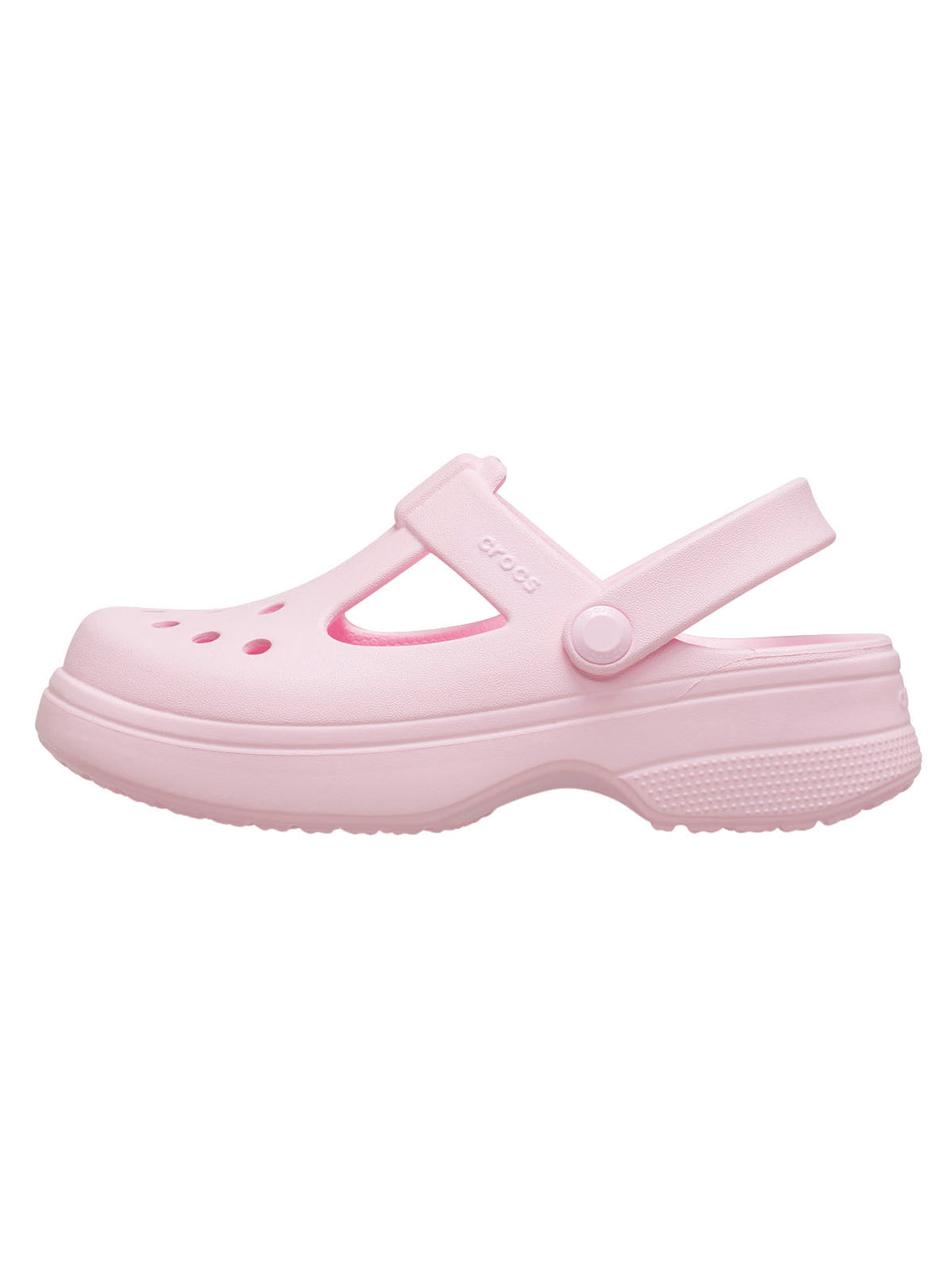Zueco Mary Jane Niños Grandes Classic Rosa Crocs