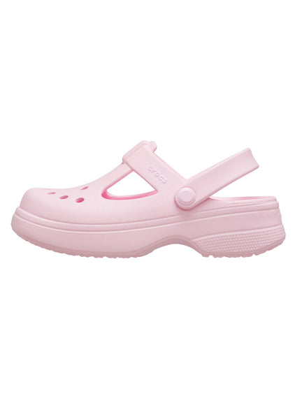Zueco Mary Jane Niños Grandes Classic Rosa Crocs