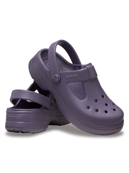Zueco Mary Jane Niños Pequeños Classic Morado Crocs