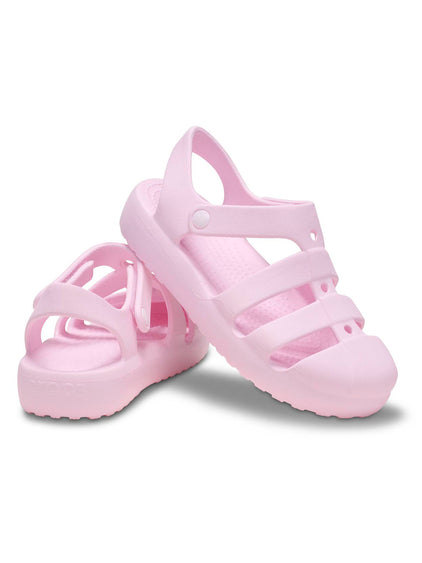 Sandalia Niños Grandes Classic Fisherman Rosa Crocs