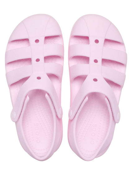 Sandalia Niños Grandes Classic Fisherman Rosa Crocs