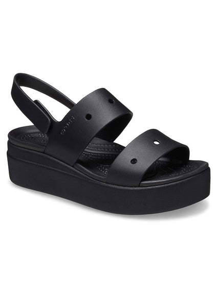 Sandalia Mujer Plataforma Brooklyn 4U Negro Crocs