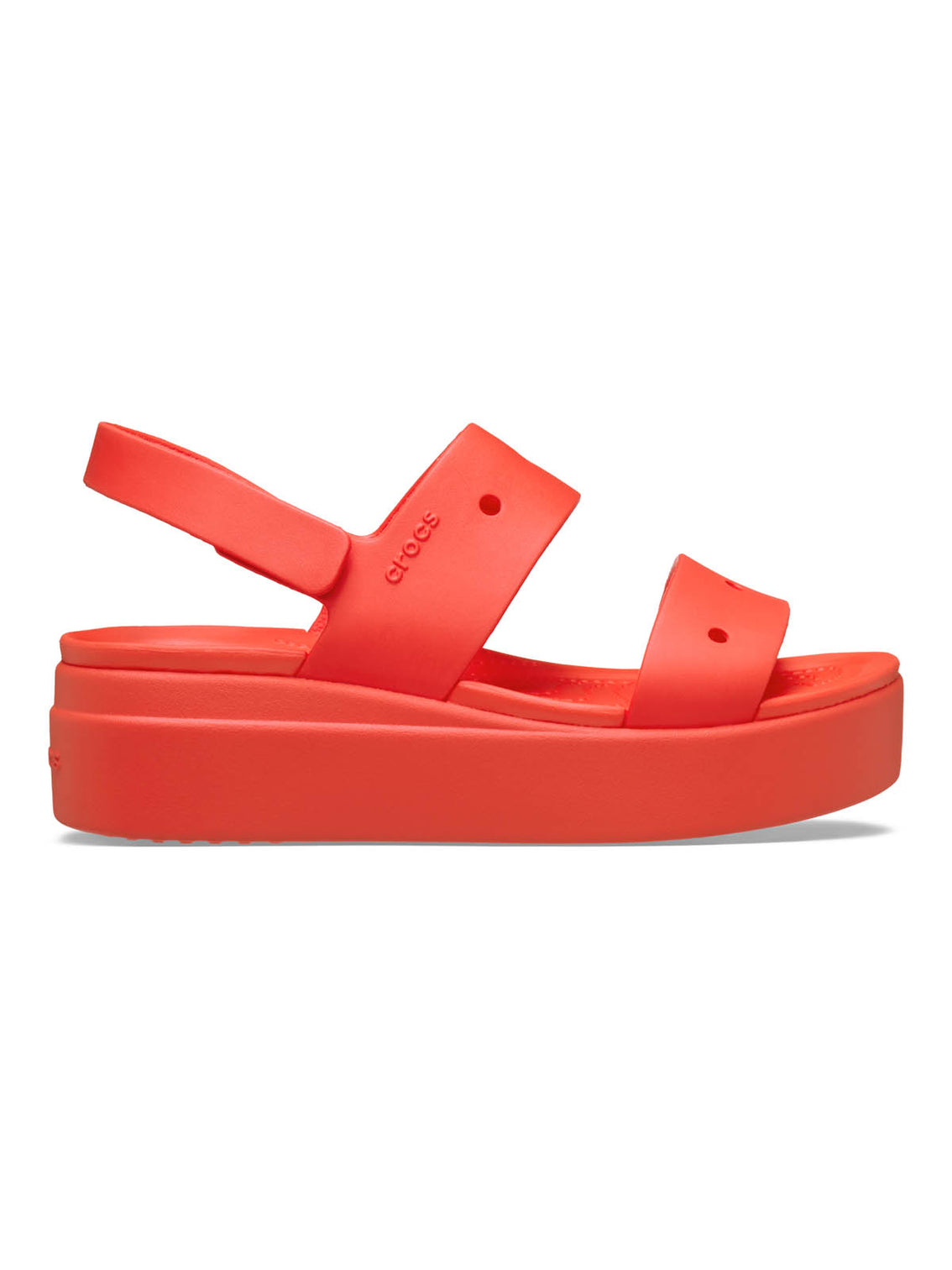 Sandalia Mujer Plataforma Brooklyn 4U Rojo Crocs