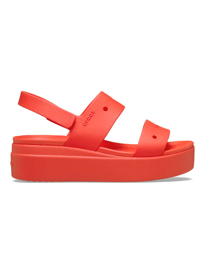 Sandalia Mujer Plataforma Brooklyn 4U Rojo Crocs
