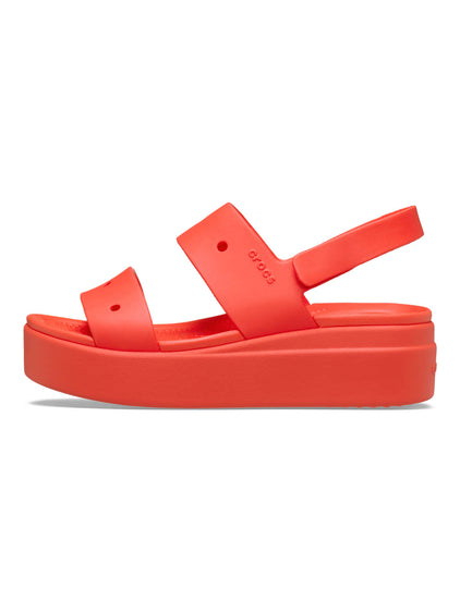 Sandalia Mujer Plataforma Brooklyn 4U Rojo Crocs