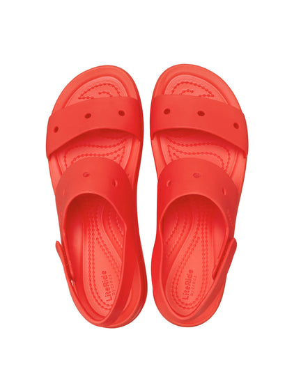 Sandalia Mujer Plataforma Brooklyn 4U Rojo Crocs