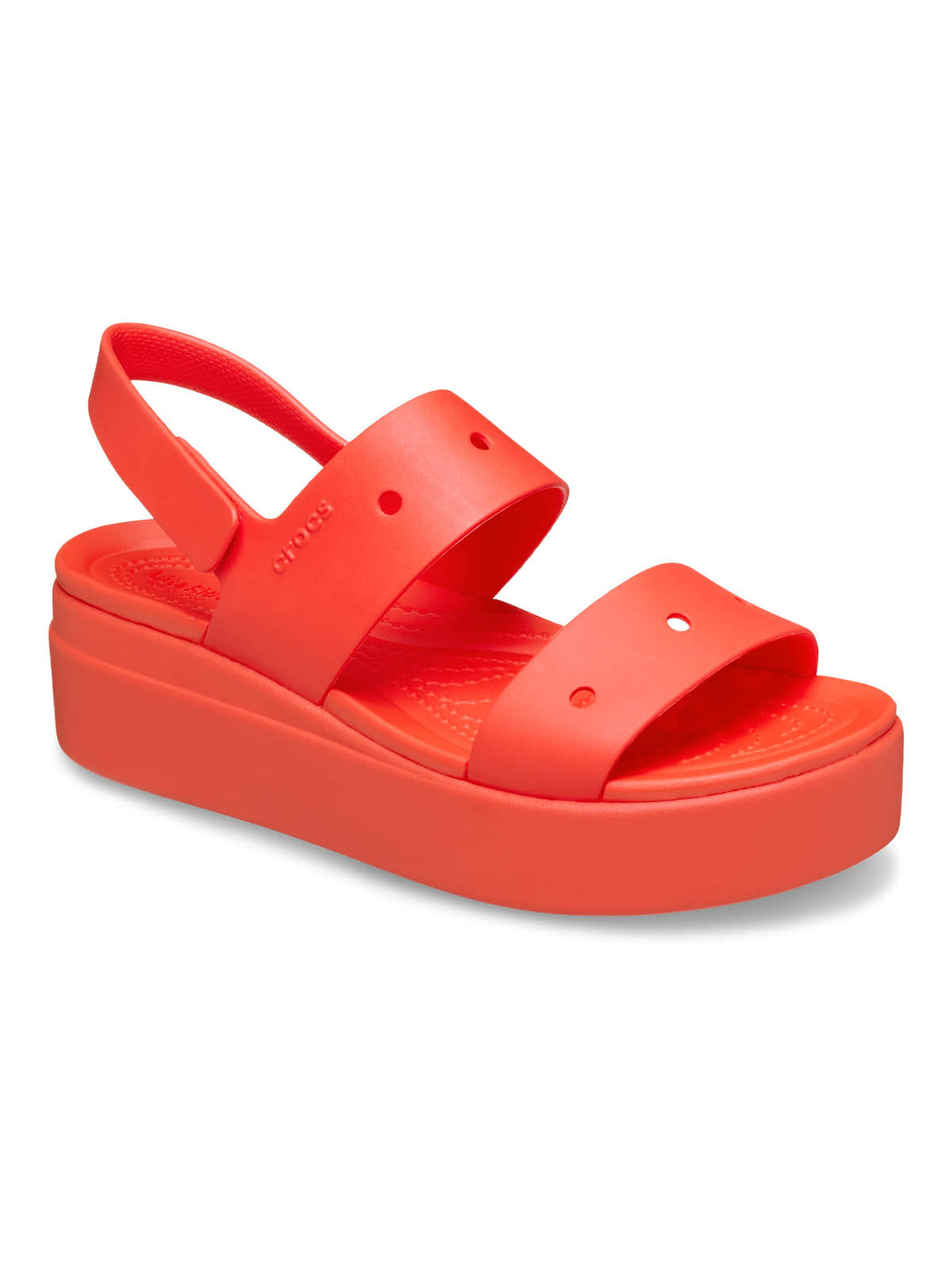 Sandalia Mujer Plataforma Brooklyn 4U Rojo Crocs