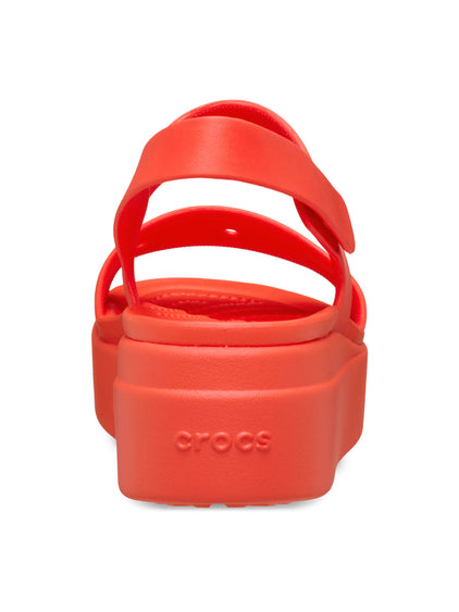 Sandalia Mujer Plataforma Brooklyn 4U Rojo Crocs