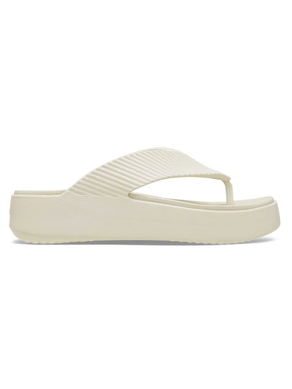 Sandalia Flip Mujer Getaway Platform Flip Beige Crocs