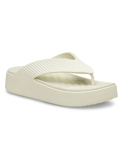 Sandalia Flip Mujer Getaway Platform Flip Beige Crocs