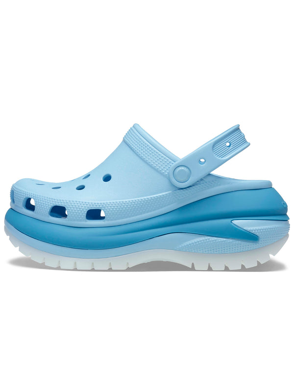 Zueco Plataforma Unisex Mega Crush Clog Celeste Crocs