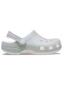 Zueco Niños Pequeños Classic Clog Glitter Plateado Crocs