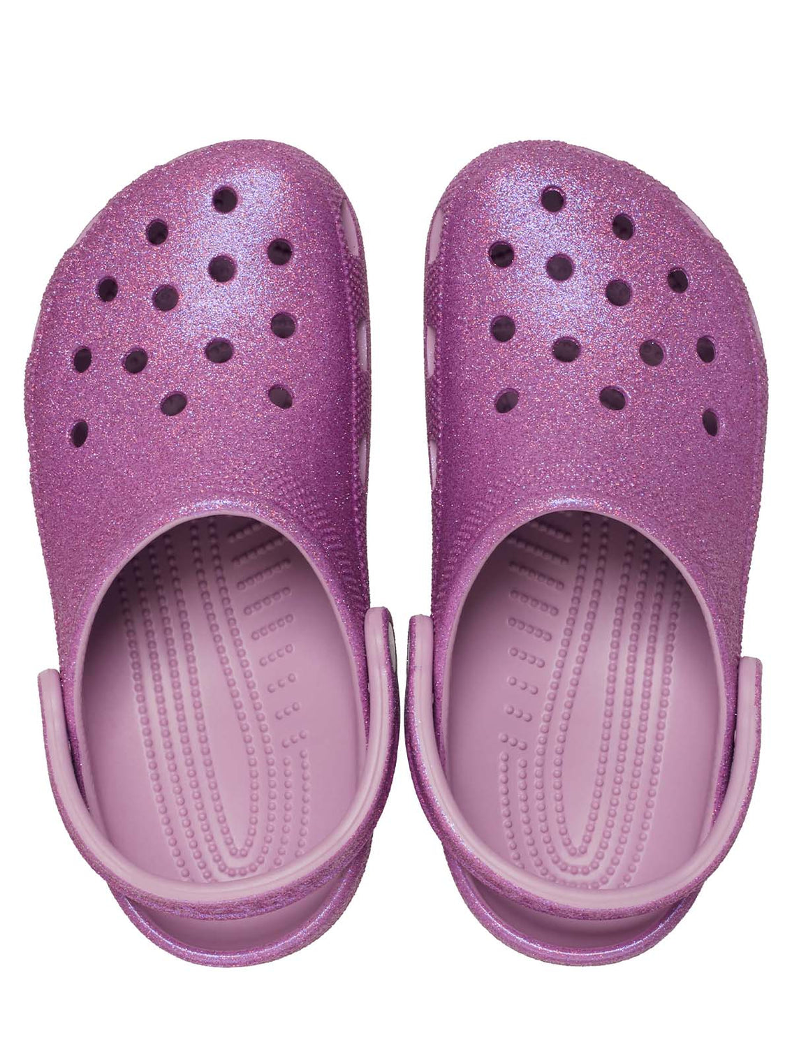 Zueco Unisex Classic Clog Glitter Morado Crocs