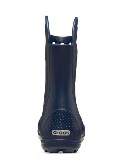 Bota Lluvia Niños Grandes Handle It Rain Azul Crocs