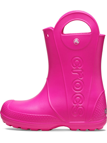Bota Lluvia Niños Grandes Handle It Rain Rosa Crocs