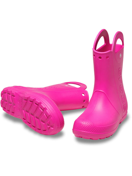 Bota Lluvia Niños Grandes Handle It Rain Rosa Crocs
