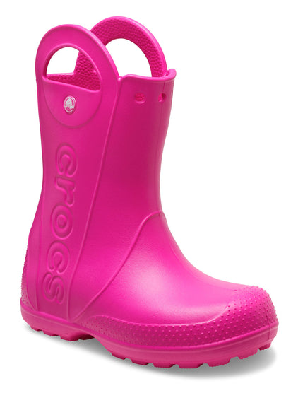 Bota Lluvia Niños Grandes Handle It Rain Rosa Crocs