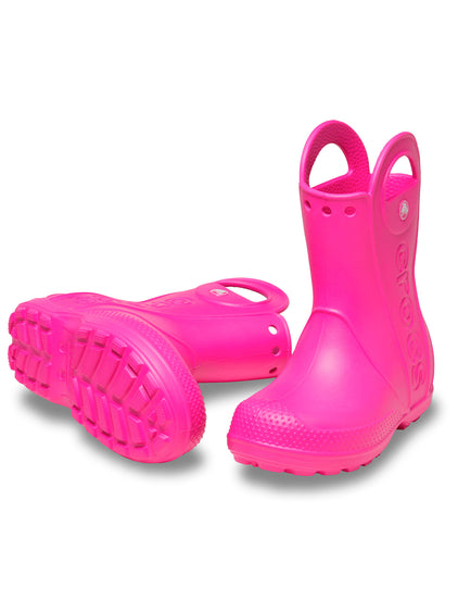 Bota Lluvia Niños Pequeños Handle It Boot Rosado Crocs