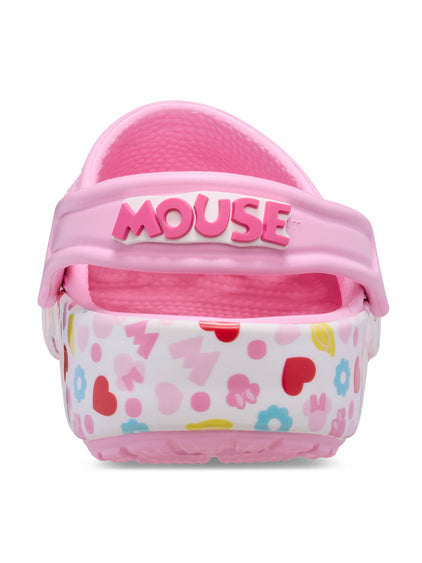 Zueco Niños Grandes Mickey Friends Minnie Rosado Crocs